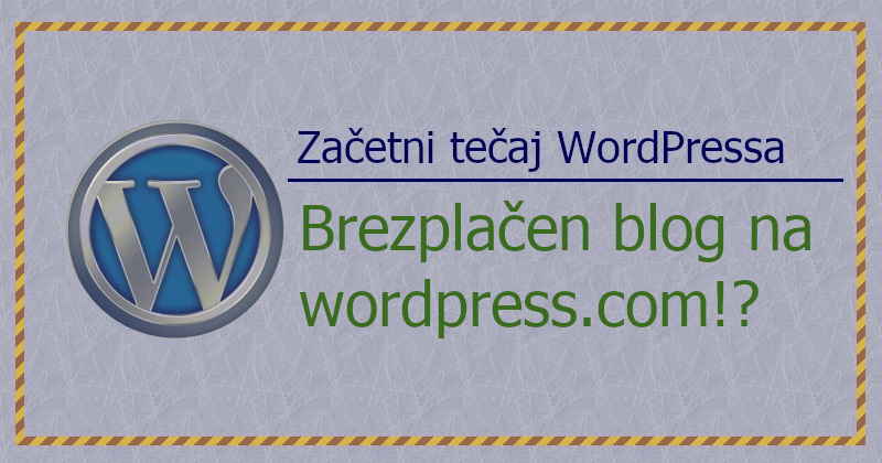 Brezplacen WP blog